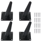 Fivepears 4X 5" Matte Black Metal Slant Angled Tapered Furniture Legs New. Price: $41.94.