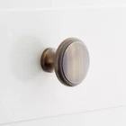 Signature Hardware 1-1/4" Nantes Solid Brass Round Cabinet Knob Antique New. Price: $9.99.