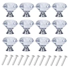 Yourgift 6 Pack Drawer Knobs Diamond Shaped Crystal Glass 30MM Cabinet Pul New. Price: $10.29.