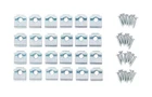 Closet Culture CD-0330-HDWR Champagne Nickel Screw For Shelf Hardware Kit New. Price: $23.07.