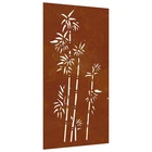 Wall Art Outdoor Patio Metal Decoration Corten Steel Bamboo Design Vidaxl New. Price: $75.99.