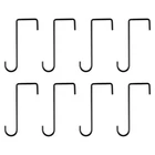 8PCS Vinyl Fence Hooks 2.4 X 6 Inch Powder Coated Hangers Black New. Price: $18.69.
