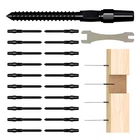 10 Pair Black Cable Railing Kit, Invisible Crimp Fitting Deck H... New. Price: $76.10.