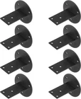 8 Pack Black Stair Handrail Bracket For Square Railing, Wall Mount Flat Support, New. Price: $30.59.