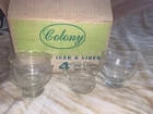 Vintage Colony Glass Icers & Liners Set Of 4 Box (8 Pcs Total) Item # 1900 Used. Price: $15.00.