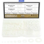 820 Pieces Nylon Flat Washers, M2, M2.5, M3, M4, M5, M6, M8, M10, M12, White New. Price: $14.76.