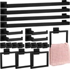 Gisafai 20 Pcs Bathroom Hardware Accessories Set 23.6 Inch Towel Black New. Price: $133.23.
