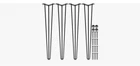 Vevor Black Metal Hairpin Table Legs Set Of 4 Mid-century Modern New. Price: $26.49.