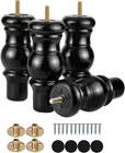 Maricome 6 Inch Wood Legs Set Of 4 Furniture Predrilled M8 Bolt Black Mid New. Price: $33.01.