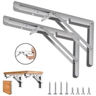 Folding Shelf Brackets 8-20 Inch Stainless Steel Drop Down Heavy Duty Us New. Price: $39.99.