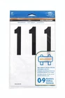 Hillman Self-adhesive Plastic Number 1, 3 In, Black/white Matte, Pack Of New. Price: $7.48.