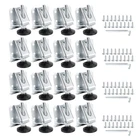 Powertec Furniture Leg Levelers 16-PK Adjustable Heavy Duty Leveling Feet Non-ma New. Price: $95.39.