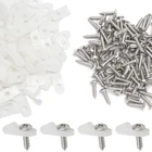 R-type Cable Clips 100 Pcs 1/8 Inch White Nylon Wire Clamp Screw Mount New. Price: $20.11.