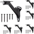 6 Pack 3 Handrail Brackets Matte Black Banister Support Indoor Stairs New. Price: $34.99.