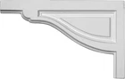 Ekena Millwork SB11X07TR-L Large 3/4"W 3/8"H 1/2"D, White New. Price: $23.50.