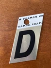 Hillman 840500 1.25 Inches Letter Angle Cut Self Adhesive Sign, Gold And Black New. Price: $8.50.