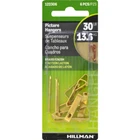 Hillman 122306 Brass Plated Lbs. Capacity Classic Picture Hanger (pack Of 10) New. Price: $13.15.