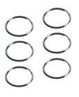 3 Hillman 1-1/2" Tempered Steel Silver Split Rings/cable Key Pk New. Price: $17.99.
