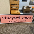Vineyard Vines Retail Monument Sign Decorative Wall Art Panel 48 X 13 1/2 Used. Price: $269.00.