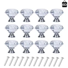 Shiny 12 Pack Diamond Crystal Glass Knobs - Durable Cabinet Pull Handles 30MM New. Price: $18.04.