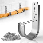 Mooxhai 50 Pack Wall Mount J With Retainer Clip,galvanized Steel Hooks... New. Price: $58.36.