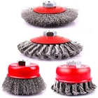 Lstopgo 4 Pack 3 & Inch Twisted Knotted Coarse Crimped Wire Cup Brush Red New. Price: $29.04.