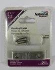 National Hardware Mending Brace Stainless Steel X 1/2" N348-359 New. Price: $7.99.
