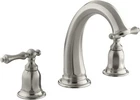 Complete Kohler K-T13494-4-BN Kelston Deck-mount Bath Faucet With Valve Open. Price: $249.00.