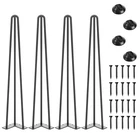 Smartstandard 28 Inch Hairpin Table Legs 3 Steel Rods 1/2 Pipe Diameter Loa New. Price: $85.98.