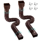 Pxcayff 2 Pack Rain Gutter Downspout Extensions 58 Inches, Brown New. Price: $32.16.