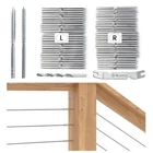 Muzata 40 Pack 1/8 Cable Railing Hardware Kit Swage Lag Screws Left And Right... New. Price: $28.32.