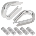 50PCS M5 Wire Rope Thimbles 3/16", Stainless Steel For Diameter Cable... New. Price: $25.16.