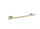 Amerock Esquire 18 In. Towel Bar Polished Nickel/champagne Bronze Open. Price: $31.99.