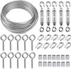 Lot Of Tootaci Turnbuckle Wire Kit 100FT 1/16 Vinyl Coated Stainless Steel New. Price: $24.99.