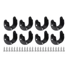 8PCS Stainless Steel Closet Rod Brackets 1.25" Dia U-shaped Black New. Price: $18.91.