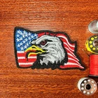 American Eagle Patch Usa Flag Stars & Stripes Embroidered Iron 2.25X3.75" New. Price: $5.00.
