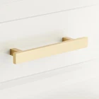 Contemporary 6" Brass Cabinet Pull - Brushed New. Price: $25.00.