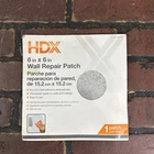 Hdx 6 In. Drywall Repair Patch New. Price: $11.49.