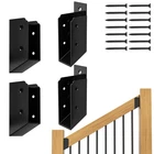 Fmhotu 30 Stair Angle Stainless Steel Deck Railing Brackets , Black New. Price: $48.63.