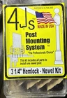 4JS Post Mounting System 3 1/4 Hemlock Newel Kit Colonial Molding. Price: $22.00.