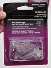 Prime-line 7316 Locking Shelf Pegs 1/4" X 1/2" Plastic Packs Of New. Price: $19.79.