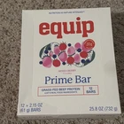 Equip Prime Mixed Berry Grass-fed Beef Protein Bars 12 Pack 20G New. Price: $12.95.