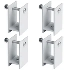 Ottff Pack Aluminum H Brackets Fits 1-1/4" Square Tube For Pontoon Bimini T... New. Price: $23.17.