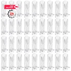 Seimneire 36 Pcs Plastic Locking Shelf Pins, 7.9MM X 3/4", Transparent New. Price: $7.99.