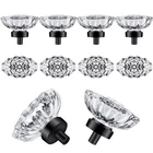 Shiny Handles 8 Pack Crystal Glass Cabinet Knobs Oval ,vintage Matte Black New. Price: $52.28.