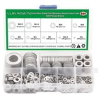 580 Pieces 304 Stainless Steel Flat Washers Set 9 Sizes M2-M12, Multipurpose New. Price: $16.17.