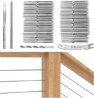 30 Pack 1/8" Cable Railing Hardware Kit Swage Lag Screws Left Right Handed New. Price: $26.08.