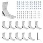 Seekliny 12PCS 4040 Corner Bracket Angle Extruded Aluminum 40S, Silver New. Price: $76.16.