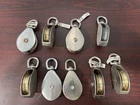 Nine Campbell T7655042 2" Nickel Swivel Eye Single Sheave Pulley Used. Price: $9.99.