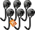 Findmag Magnetic Hooks 6 Pack Heavy Duty 30LB Pull For Cruise Cabin Black New. Price: $13.99.